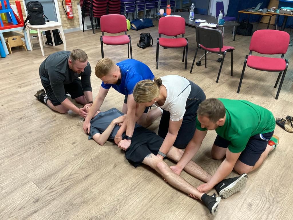 First aid training in progress in Sheffield